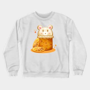 Bear Orange Cake Crewneck Sweatshirt